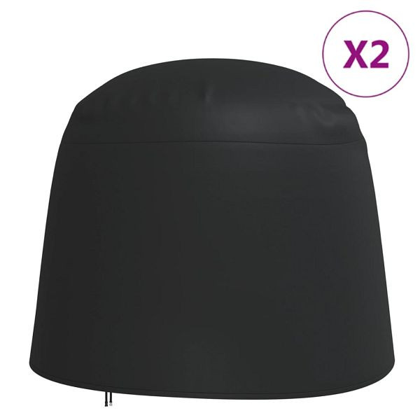 vidaXL Abdeckungen Doppel-Hängesessel 2 Stück Ø 230x200cm 420D Oxford, 3203391
