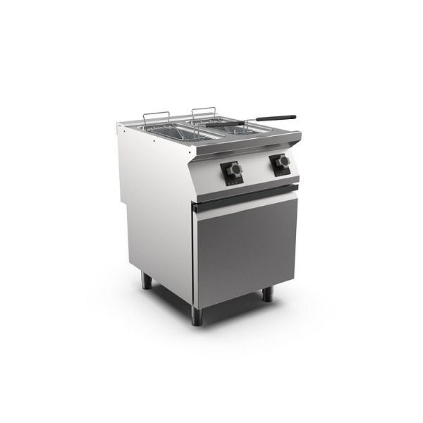 Mareno M1-700 elektrische Fritteuse 2x 10 Liter, mit Tür, 60cm, FR76E10A, 171.409
