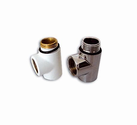 Sanotechnik T-Stück chrom zu Badezimmer-Heizkörper, BZ170, 9002827170004