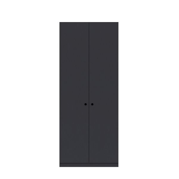 Bisley Flügeltürenschrank Pren, Ohne Schloss, 4 Fachböden für 5 OH, H 1970 x B 800 x T 500 mm, 086 kohlengrau, PNC08194SNLL086