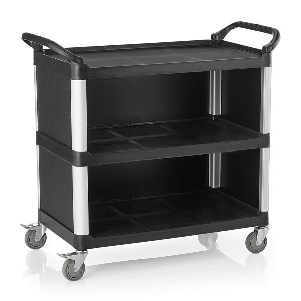 WAS Servierwagen mit Alurahmen, 96 x 50 x 102 cm, Polypropylen, 1951004