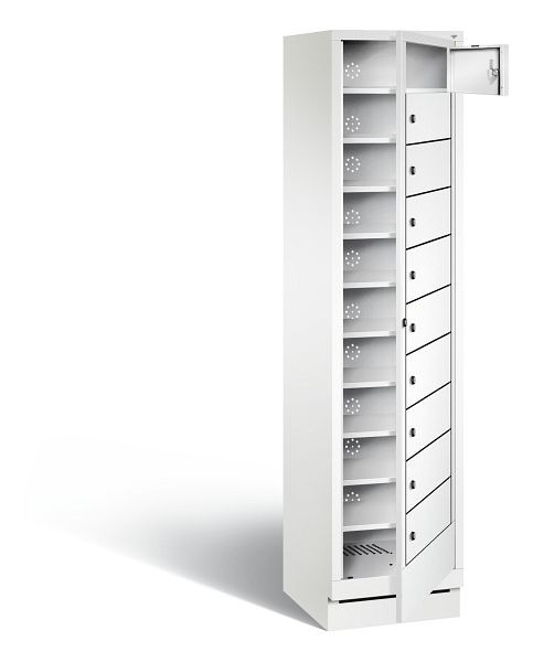 C+P Wäsche-Ausgabeschrank Evolo, H1800xB420xT500mm, Farbe: Verkehrsweiß, 48160-110 S10127