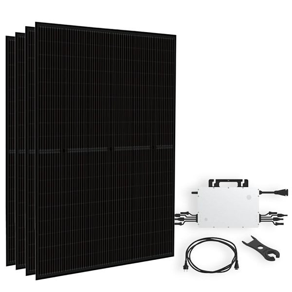 Offgridtec Solar-Direct 1800W HMS-2000-4T Solaranlage Full Black Hausnetz-Einspeisung - 5m Anschlusskabel, 4-01-018460-002