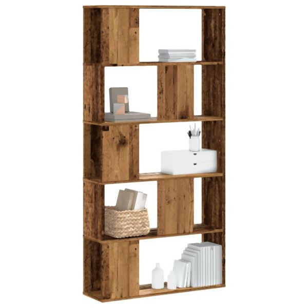 vidaXL Bücherregal 5 Böden Altholz 80,5x23,5x162,5 cm Holzwerkstoff, 852778