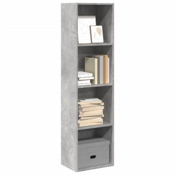 vidaXL Bücherregal Betongrau 40x30x152 cm Holzwerkstoff, 857879
