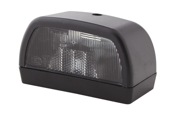 HELLA Kennzeichenleuchte, Halogen, 12V, geschraubt/Anbau, Lichtscheibenfarbe: glasklar, links/rechts, R10W, 2KA 998 523-001