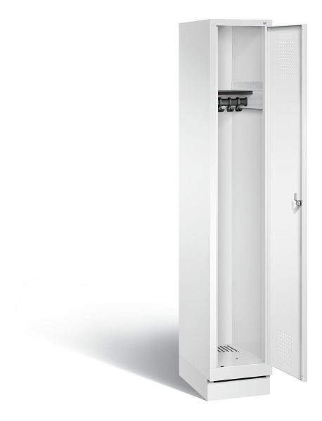 C+P Garderobenschrank Evolo, H1800xB320xT500mm, Farbe: Verkehrsweiß, 48020-10 S10463