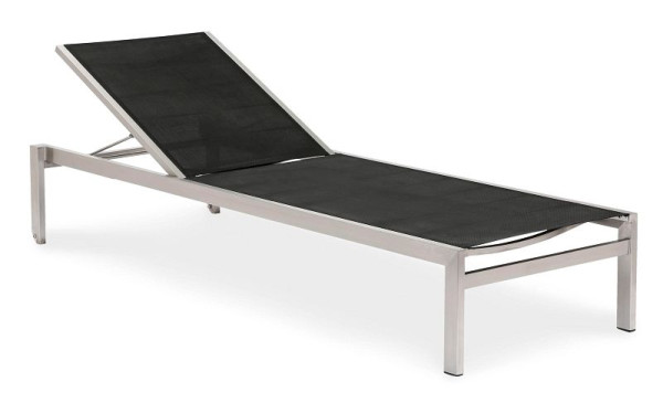 BEST Marbella, Sonnenliege, Stahl / Schwarz, Liegehöhe 33 cm, 47884051