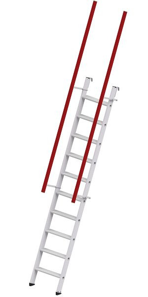 HYMER Stufenaufstieg ohne Plattform, Anstellwinkel 68°, 10 Stufen, Länge 2,58 m, 805810