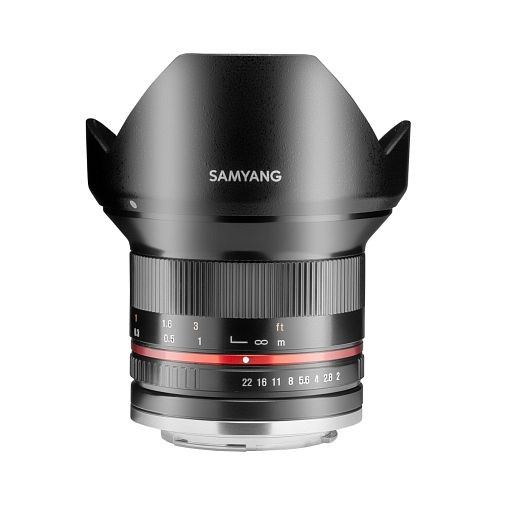 Samyang MF Fotoobjektiv 12mm F2,0 APS-C Canon M schwarz, 1021578