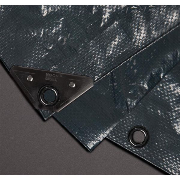 NOOR Abdeckplane Profi 140g/m² Gewebeplane, Größe 3 x 4m Farbe: anthrazit, VE: 12m², 0420304PXXAN