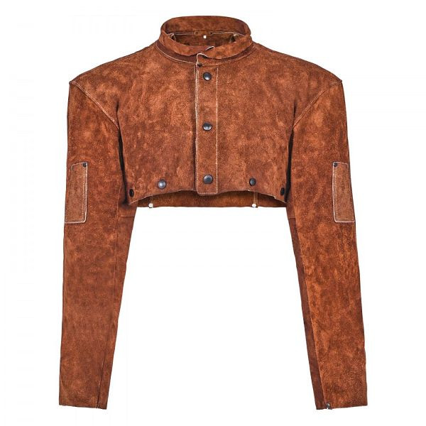 VEVOR Schweißerumhang, XXL, 320x635x673 mm, flammhemmend, Rindsleder, hitzebeständig für Schweißen, Schmieden, Gartenarbeit, DPKDPKNPXXLMOUMSM001V0