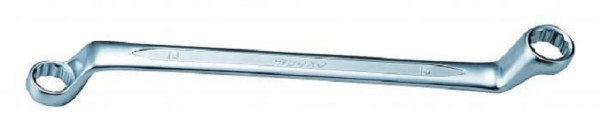 Boxo Doppel-Ringschlüssel tief gekröpft, 75° - 24x27 mm, WR1730-2427
