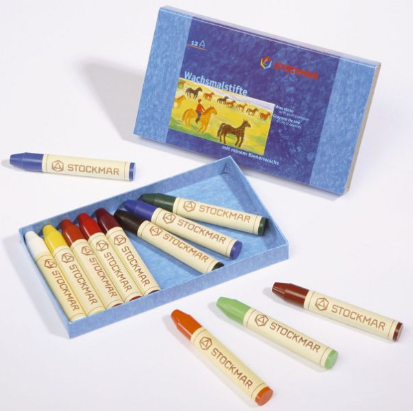 Stockmar Wachsmalstifte - 12 Farben, 31200, 4019365312006