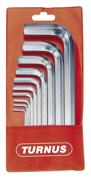 KUKKO Winkelschraubendreher Satz, Außensechskant: 2,0; 3,0; 4,0; 5,0; 6,0; 8,0; 10,0 mm, VE: 10 Stück, 204-808