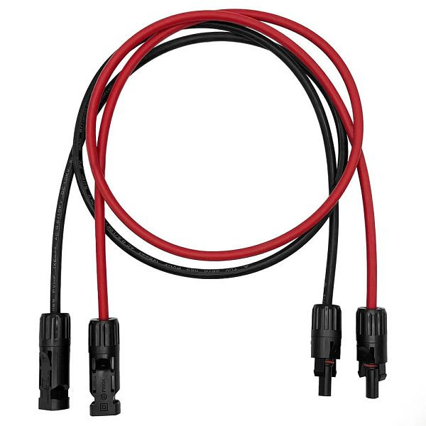 Offgridtec 1m MC4 zu MC4 Verbindungskabel 6mm² rot/schwarz, 8-01-017740-001