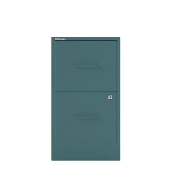 Bisley Home Filer, 2 HR-Schubladen, Stahlgriff, 653 ozeanblau, PFA2SH653
