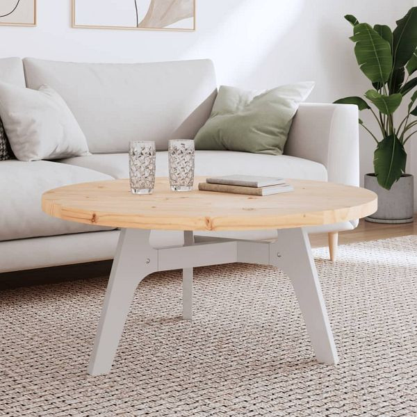 vidaXL Tischplatte Rund Ø90x3 cm Massivholz Kiefer, 833673