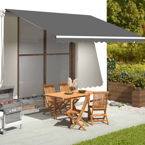 vidaXL Markisenbespannung Anthrazit 4,5x3,5 m, 311950, 8720286150412