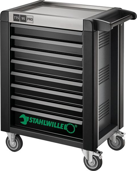 STAHLWILLE Werkstattwagen 95/8 PRO 8 Schub, Länge 496 x 827 x 1020 mm anthrazit, RAL 7016; schwarz RAL 9005, 81200166
