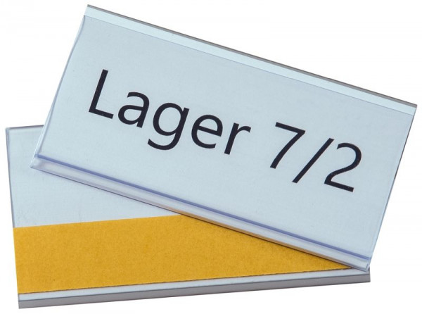 Eichner Etikettenhalter selbstklebend, Maße: 54 x 100 mm, VE: 100 Stück, 9218-03038