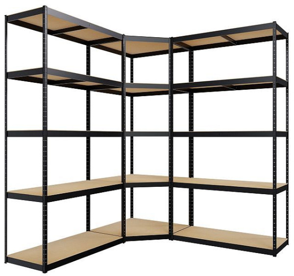 CLP 3er Regalsystem, schwarz, 323274, 4255716304683