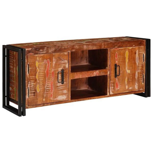 vidaXL TV-Schrank Mehrfarbig 120 x 30 x 50 cm recyceltes Massivholz, 4104753