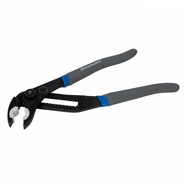 Silverline Wasserrohrzange mit Schonbacken, Länge: 280 mm; Backenweite: 65 mm, 595757