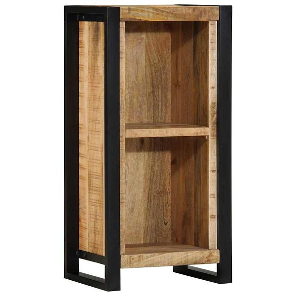 vidaXL Nachttisch Mit Regal Braun 40 x 30 x 80 cm Massivholz Mango, 4013599