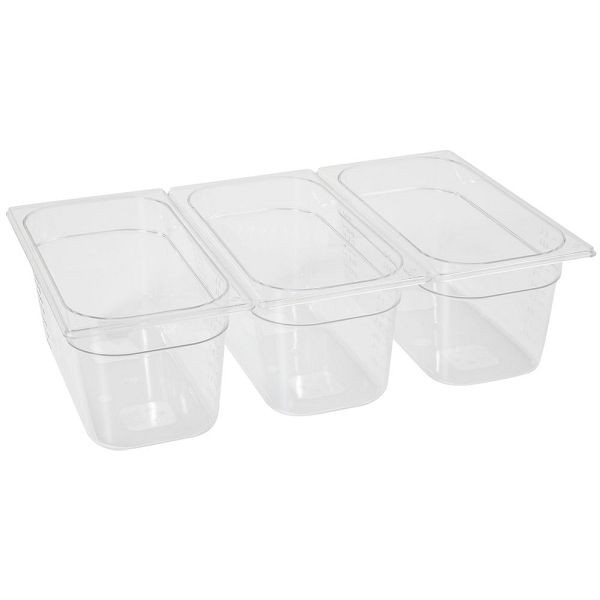 Hendi Gastronorm-Behälter 1/3, 5,7 L, PC (Polykarbonat), LxBxH: 325x176x150 mm, Transparent, 861516
