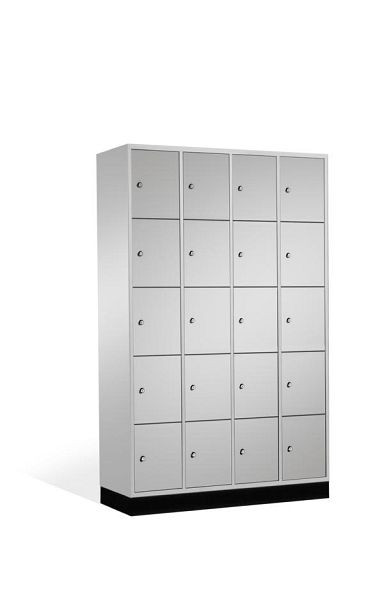 C+P Schließfachschrank Intro, 20 Fächer, H1950xB1220xT490 mm, Grau, 8570-401 S10191
