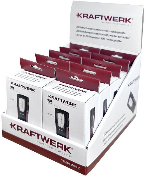 Kraftwerk Display mit 10x LED Handlampe Inspection 400, 701.001.010-D10