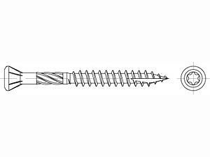 ART 89192 Terrassenschrauben Edelstahl C1 5 x 40/26 -T25 VE=S (200 Stück)