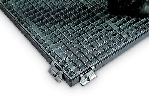 DENIOS Randbefestigung aus Stahl für Bodenelemente classic-line, Höhe 78 mm, 115170