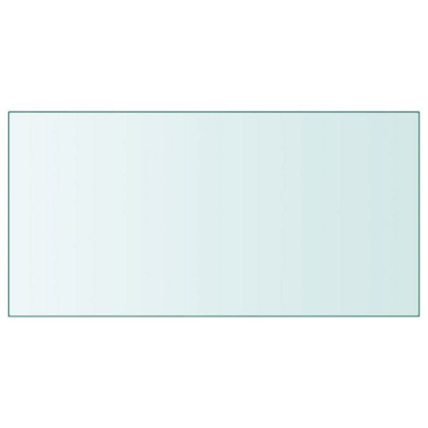vidaXL Tischplatte Transparent 50x100 cm Hartglas, 345074