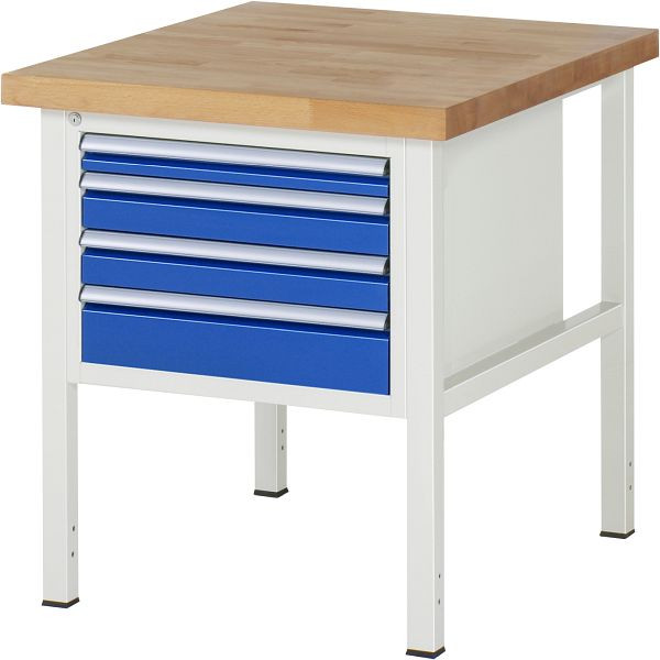 RAU Werkbank Serie 8000 - Modell 8132, B750 x T900 x H840-1040 mm, 13-8132A2-079B4H.11