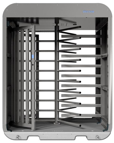 SCHAKE-VECTOR Drehkreuz V-Turnstile-Guard, Elektromechanisch, Verzinkt, ohne Zutrittskontrolle, mit Bauzaunmodul, VPDT22VOB0134
