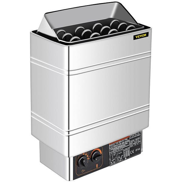 VEVOR Saunaofen Saunaheizgerät Sauna Ofen elektrisch Saunaheizung 9 kW Edelstahl, SNL9KWBXG430NK001V9