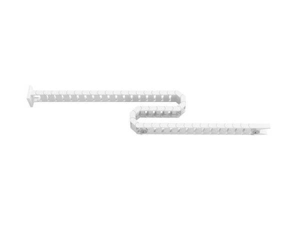 Hammerbacher Kabelkette vertikal, weiß, für Tische 60-130 cm, VCKVL/W