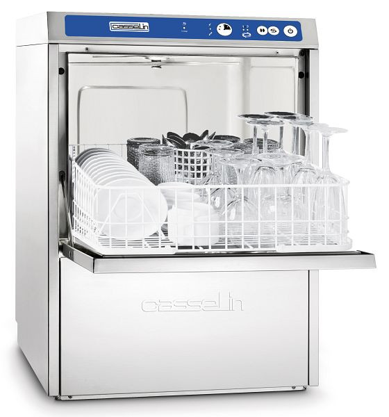 Casselin Glasspüler 400 Doppelwandig mit integrierter Wasserenthärtung und Ablaufpumpe, CLVD