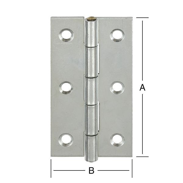 Vormann DIN-Scharnier schmal 40 x 26 verzinkt, VE: 20 Stück, 090851000