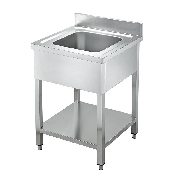 Vaiotec EASYLINE Spültisch 600 / 1 Becken, abgerundete Ecken, 60x60x85 cm, 10058