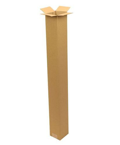 TransPak Wellpapp-Faltkarton 1-wellig, Innenmaß 100 x 100 x 1000 mm, Format A0, Qualität 1.20B, VE: 25 Stück, 299200