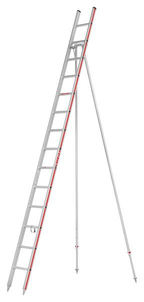 HYMER Obstbaumleiter nach DIN 68363, 14 Sprossen, Länge 4,23 m, 304914