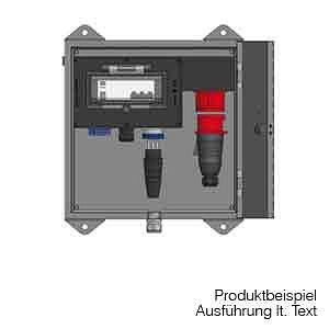 GIFAS Aufputz Edelstahlverteiler in V2A Baureihe 332 mit Vollgummiverteiler 2516 montiert auf Edelstahl-Standkonstruktion (Höhe: 800mm), 293975