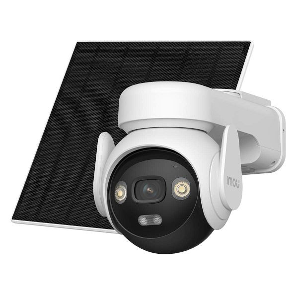 Imou AOV PT batteriebetriebene 5 MP 4G & WLAN Überwachungskamera mit intelligentem Tracking inkl. Solarpanel, SIM-Karte, 32 GB SD-Karte, imaov5