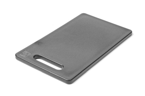 Hendi Schneidbrett mit Griff, LxBxH: 300x200x10 mm, Schwarz, 826485