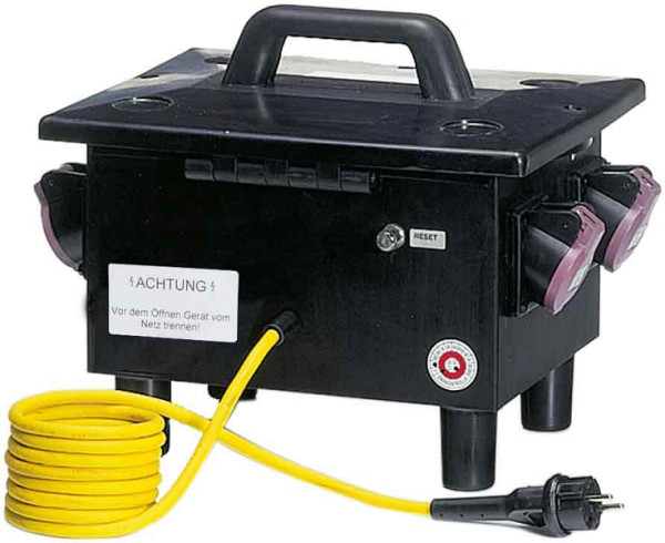 GIFAS Vollgummi-Verteiler Typ 6700, 3 m GIFAS PROFLEXX-07 Leitung 2 x 1,5 mm² mit Konturenstecker, 19 kg, 208899