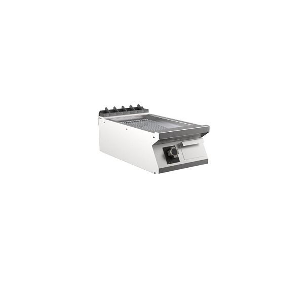 Mareno M1-700 elektrische Grillplatte mit gerippter Chromplatte, 40cm, 400(B)x750(T)x250(H)mm, FT74ERCT, 171.238