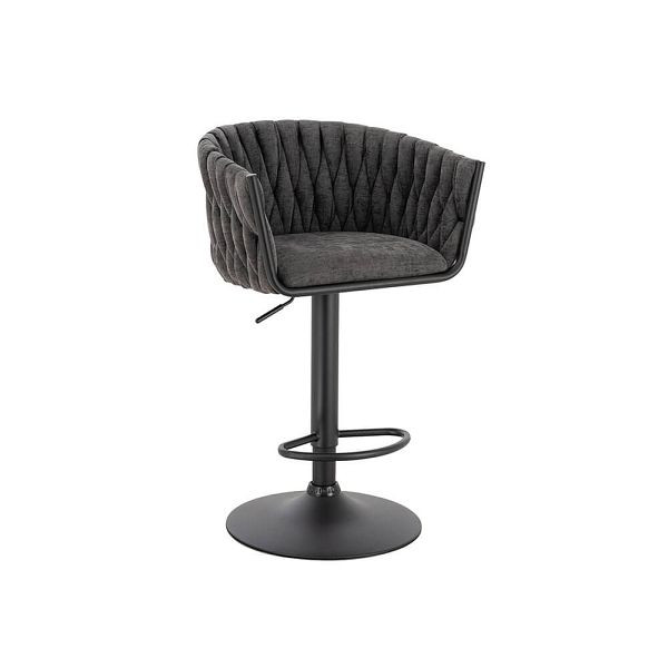 HOME DELUXE Barhocker gewebt SAMIR - Dunkelgrau VE: 3 Stück, 74117